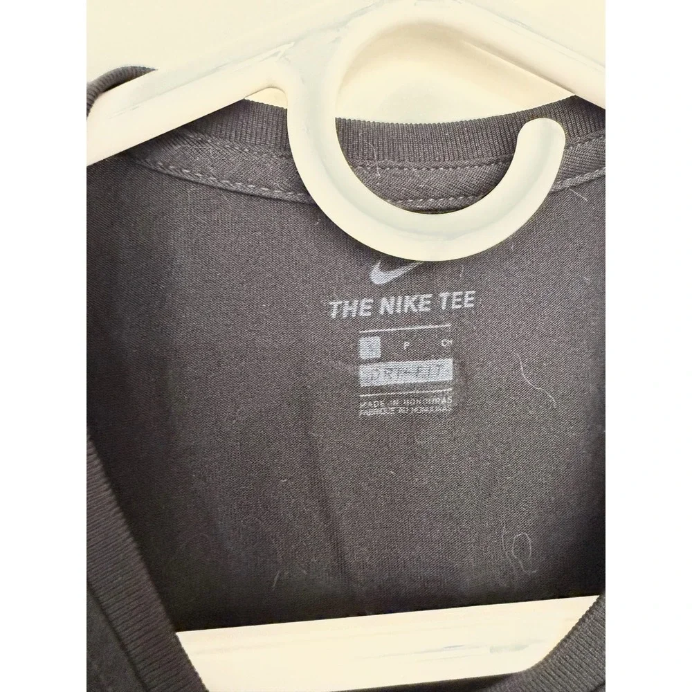 Nike Dri-FIT Womens Black Graphic Tank Top Just Do It Swoosh Size Small